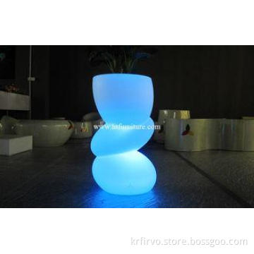 Wireless Remote Control LED Flower Pot , Polyethylene LED p